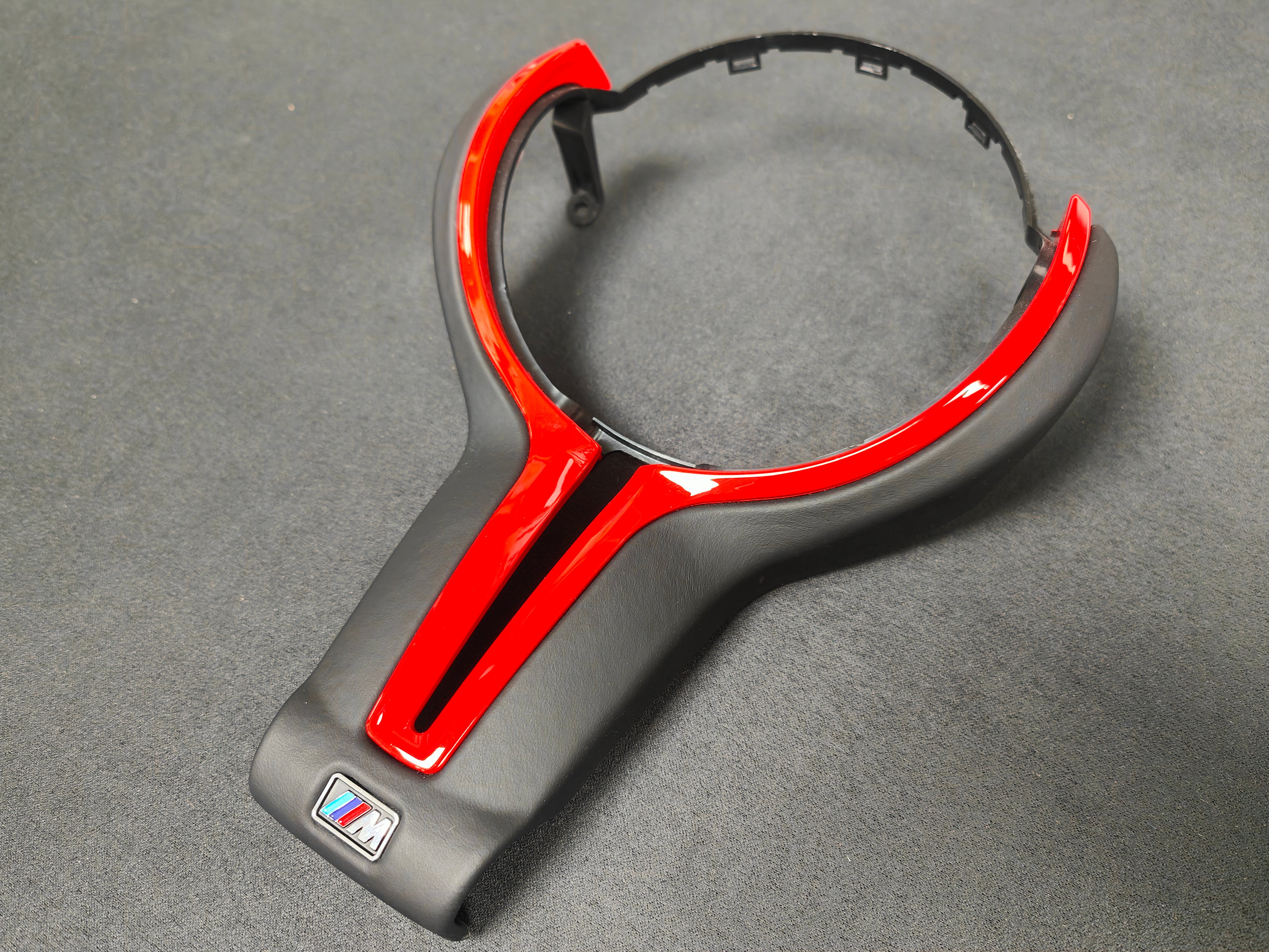 BMW F-SERIES ///M LEATHER / RED STEERING WHEEL TRIM - M2 M3 M4 M5 M6